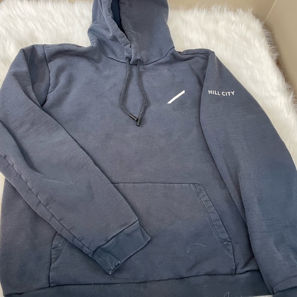 Hill City Other - Hill City Men's Thick Heavyweight Blue Hoodie Large